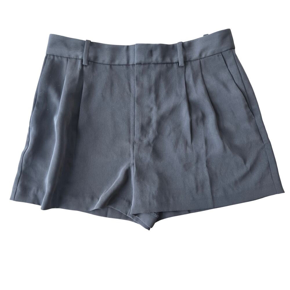 Madewell Easy Pleated Trouser Shorts in Crepe Size 2